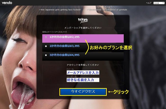 Tokyo Face Fuck【東京強制フェラ】入会方法2